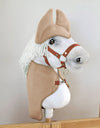 Super Hobby Horse - Hobby Horse A3 -setti: fleecehuopa ja korvahuppu - kameli