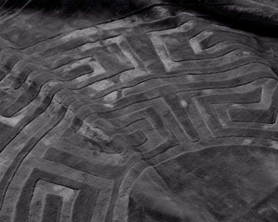Embossed Zeta Deken Antrasiitti - Vuodevaatteet
