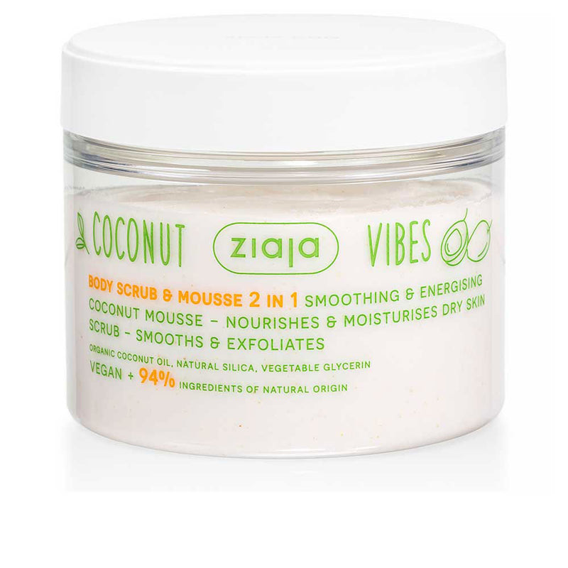 Ziaja Coconut & orange vibes vartalokuorinta ja vaahto 2 in 1 270 ml | Vuodevaatteet.fi