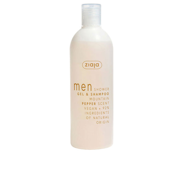 Ziaja Men suihkugeeli ja shampoo vuoristopippuri 400 ml | Vuodevaatteet.fi
