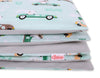 Baby cotton bedding set 2-pcs 120x90 cm- mint rabbits