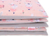 Baby cotton bedding set 2-pcs 120x90 cm- ballerinas pink