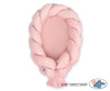 Braided baby nest 2 in 1 - pastel pink