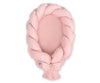 Braided baby nest 2 in 1 - pastel pink