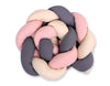 Knot bumper- beige-anthracite-pastel pink