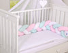 Knot bumper- white-pink-mint