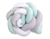 Knot bumper- white-gray-mint