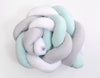 Knot bumper- white-gray-mint