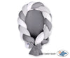 Braided baby nest 2 in 1 - white-gray- anthracite