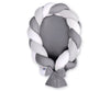 Braided baby nest 2 in 1 - white-gray- anthracite