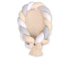 Braided baby nest 2 in 1 - white-gray-beige