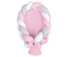 Braided baby nest 2 in 1 - white-gray-pink