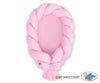 Braided baby nest 2 in 1 - pink