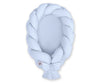 Braided baby nest 2 in 1- niebieski