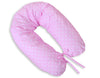 Multifunctional pregnancy pillow Longer - White polka dots on pink