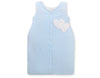 Sleeping bag- Hanging hearts blue strips