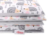 Baby cotton bedding set 2-pcs 120x90 cm- hedgehogs grey