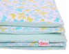 Baby cotton bedding set 2-pcs 120x90 cm- blue butterflies