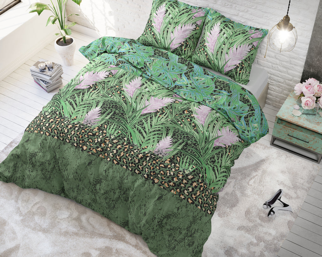 Parure copripiumino Verde 240x220 - Future Jungle Green 240 x 220 