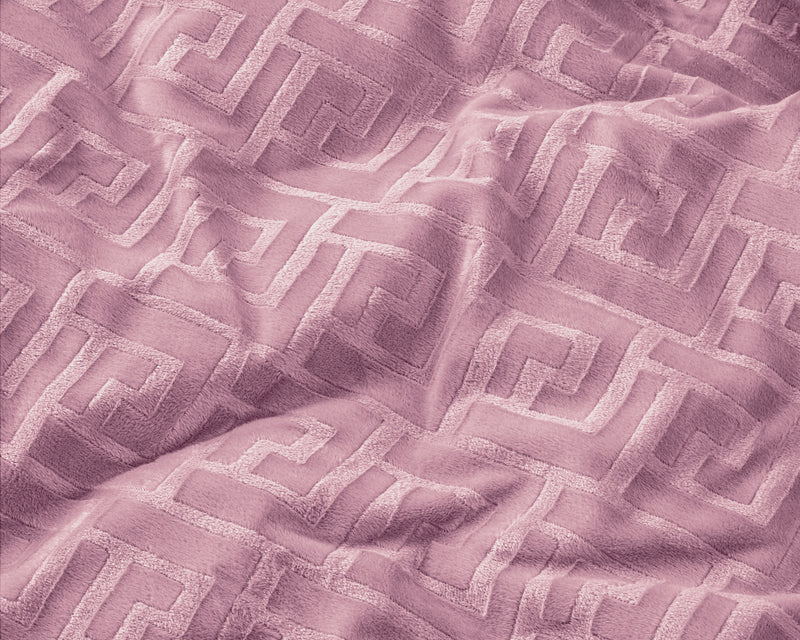 Set copripiumino in velluto rosa - Molden 200 x 220