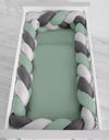 Knot bumper XXL- pastel green - gray - anthracite