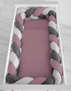 Knot bumper XXL- pastel violet - gray - anthracite