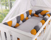 Knot bumper XXL- gray-honey yellow-anthracite