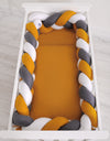 Knot bumper XXL- white-honey yellow-anthracite