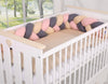 Knot bumper- beige-anthracite-pastel pink