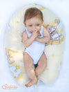 Multifunctional pregnancy pillow Longer - Brown strips