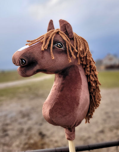 Premium Keppihevonen / Hobby Horse - Dark chestnut A3