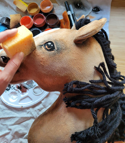 Premium Keppihevonen / Hobby Horse - Dark chestnut A3