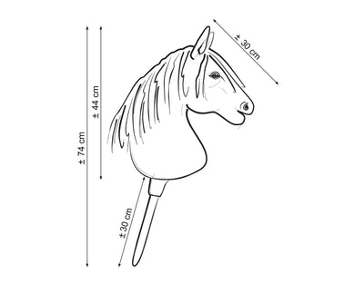 Premium Keppihevonen / Hobby Horse - Haflinger A3