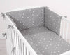 Baby cotton bedding set 2-pcs 135x100 - mini stars white