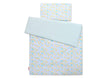 Baby cotton bedding set 2-pcs 120x90 cm- blue butterflies